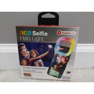 On Air RGB LED Selfie Halo Light - Square - Vlogging Series Clip On Design